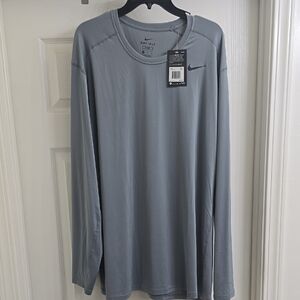 Nike Gray Long Sleeve Performance Tee